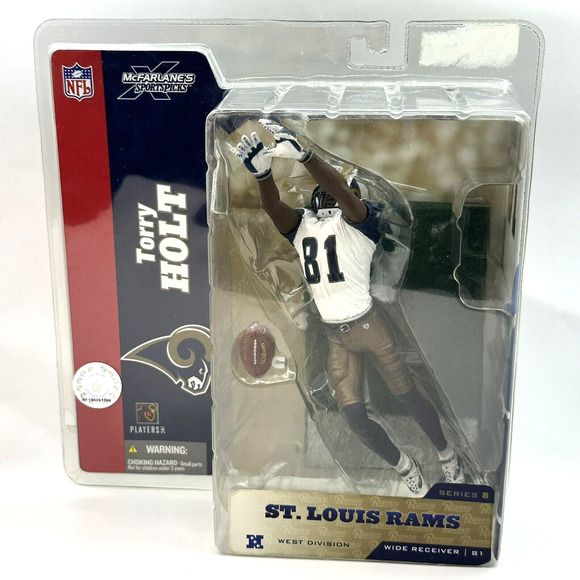 McFarlane NFL Series 8 Torry Holt St. Louis Rams Figure Regular 2004 Sealed NOS - Picture 1 of 11